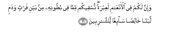 Image of verse in Arabic