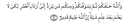 Image of verse in Arabic