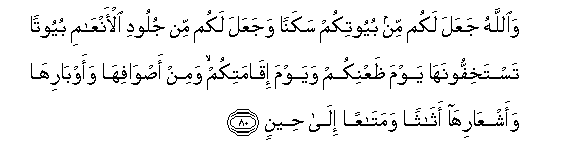 Image of verse in Arabic