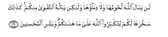 Image of verse in Arabic