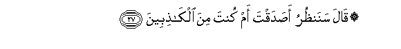 Image of verse in Arabic