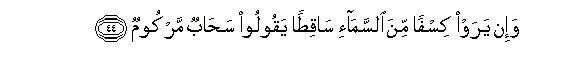 Image of verse in Arabic