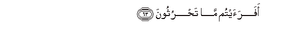 Image of verse in Arabic