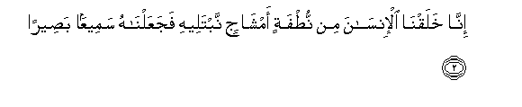 Image of verse in Arabic