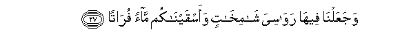 Image of verse in Arabic