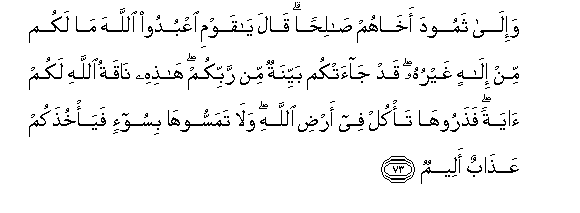 Image of verse in Arabic