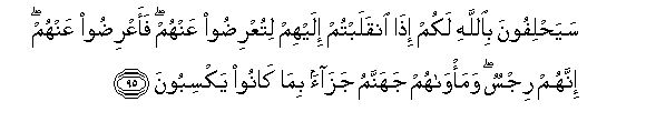 Image of verse in Arabic